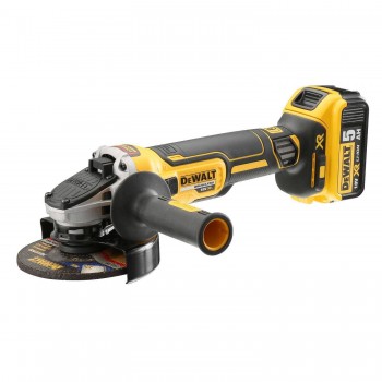 Akumuliatorinis kampinis šlifuoklis 125 mm 18V 2x5,0Ah DeWalt