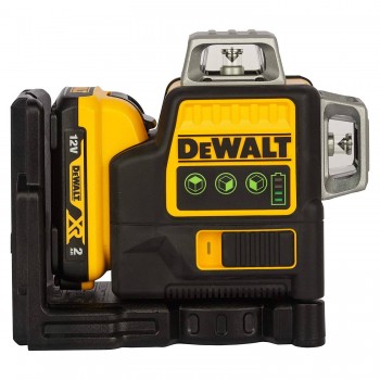 12 V XR 3x360 1x2 Ah DeWalt žalios kryžminės linijos lazeris