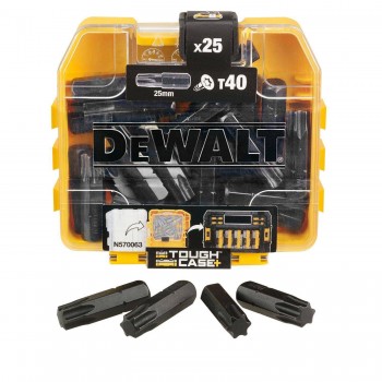 TORX T40 25 mm antgalių rinkinys, 25 vnt. DeWalt DT70559T-QZ