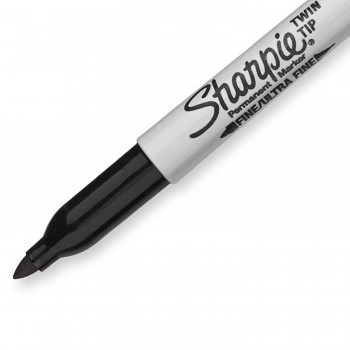Markeris Sharpie Permanent Twin Tip juodas - S0811100