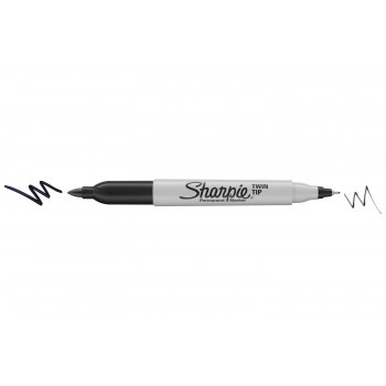 Markeris Sharpie Permanent Twin Tip juodas - S0811100