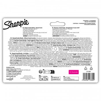 „Sharpie“ akriliniai žymekliai, žemės spalvų, 5 vnt. + priedai: knygų žymeklis, maišelis, raktų pakabukas