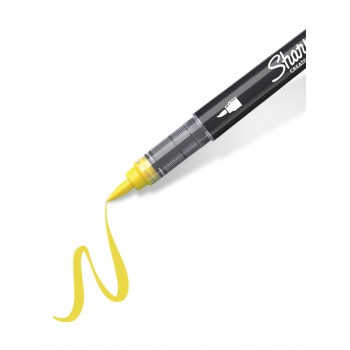 Sharpie geltonas (geltonas) akrilinis žymeklis su teptuko galiuku, 1 vnt. - 2218065