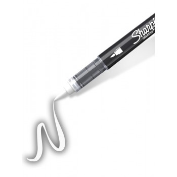 Sharpie White (baltas) akrilinis žymeklis - su teptuko galiuku, 1 vnt. - 2218111