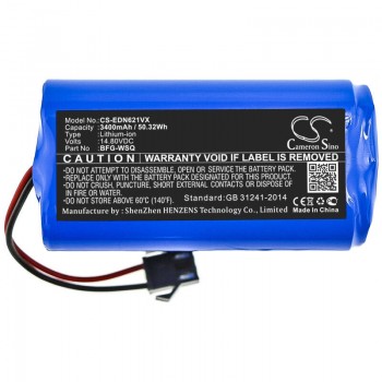 Baterija DEEBOT 10002265 600 601 605 607 14,8V 3400mAh Li-Ion  Ecovacs DN620 DN621 DH43 DH45 DH45