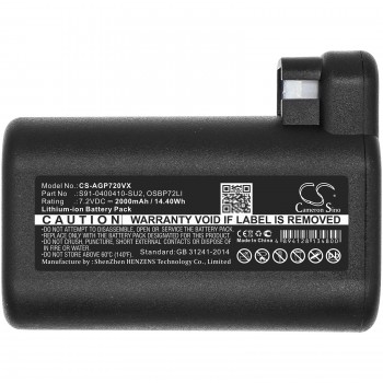 Electrolux OSIRIS akumuliatorius 00277484 900942300 900942337 AEG 900258195 900277268 900277283 OSBP72LI S91-0400410-SU2 OSBP72LI25 7,2V 2000mAh Li-Ion