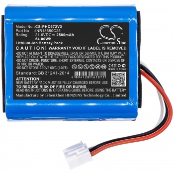 INR18650C25 3000-018-25613 3000-029-06404 BL7734 21,6 V  baterija, skirta Philips SpeedPro Aqua FC6726/01